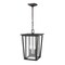 Z-Lite Seoul 2 Light Outdoor Chain Mount Ceiling Fixture, Black & Clear 571CHB-BK - alternate 4